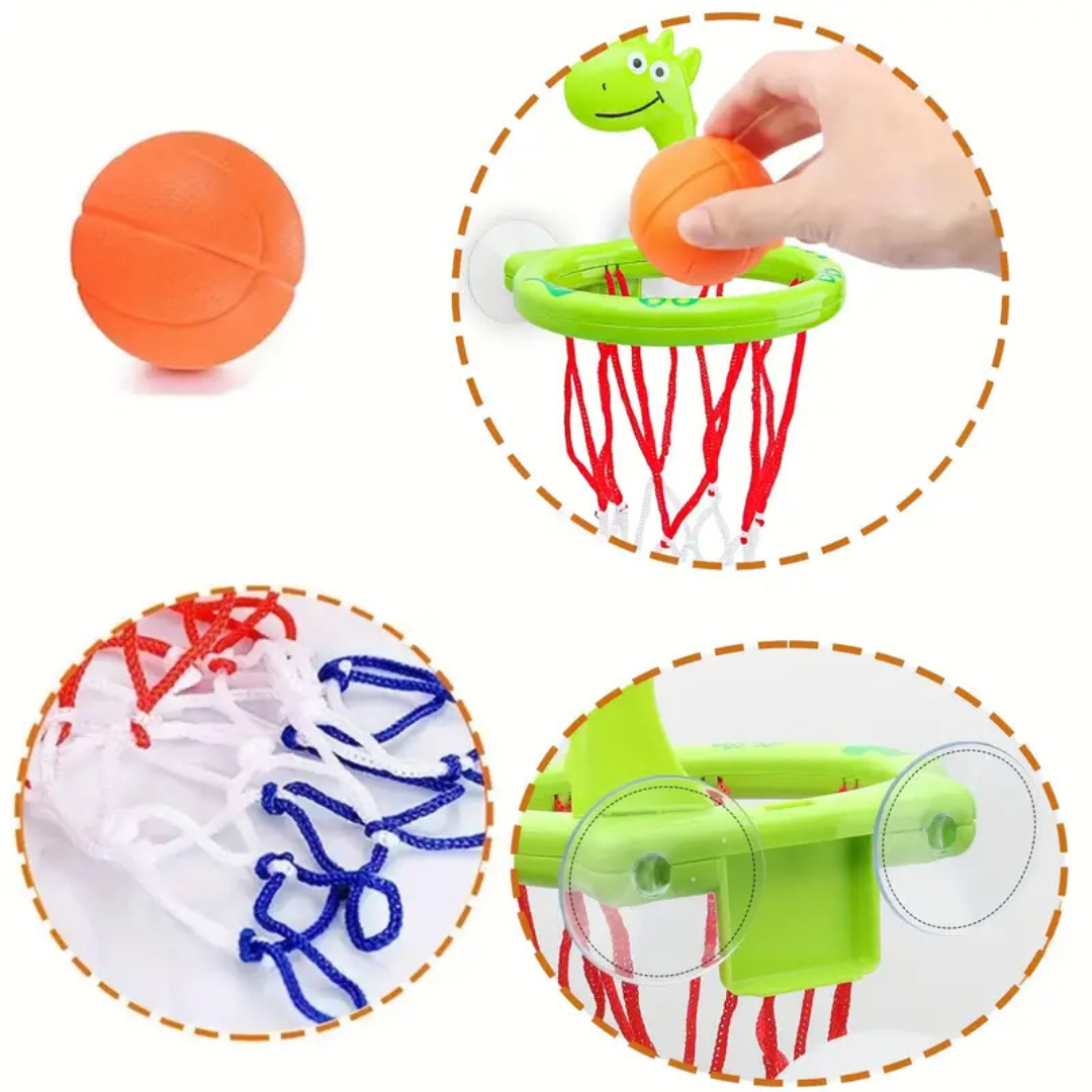 Basketball Bath Toy for Children – Water Game with Suction Cup & Balls | Bath & Pool