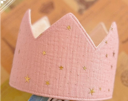Children's Birthday Crown | Interchangeable Age Numbers | Soft Fit | Cotton