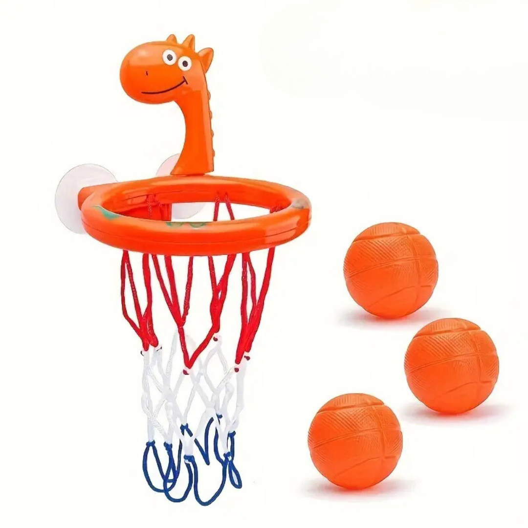 Basketball Bath Toy for Children – Water Game with Suction Cup & Balls | Bath & Pool