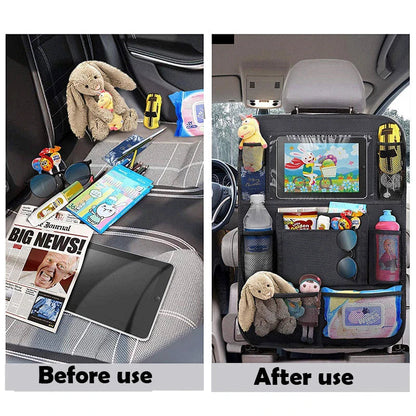 Car Organiser Rear Seat Child – With Tablet Holder & Compartments | RideWell