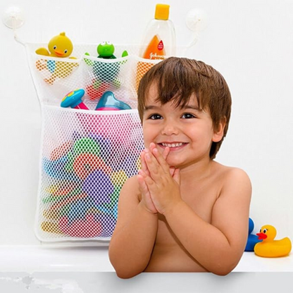 Bath Toy Storage Net – Strong & Mould-Free – With Suction Cups – Large Size