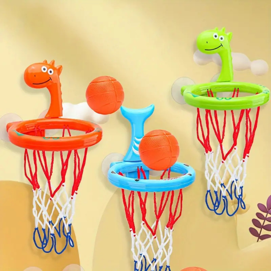 Basketball Bath Toy for Children – Water Game with Suction Cup & Balls | Bath & Pool