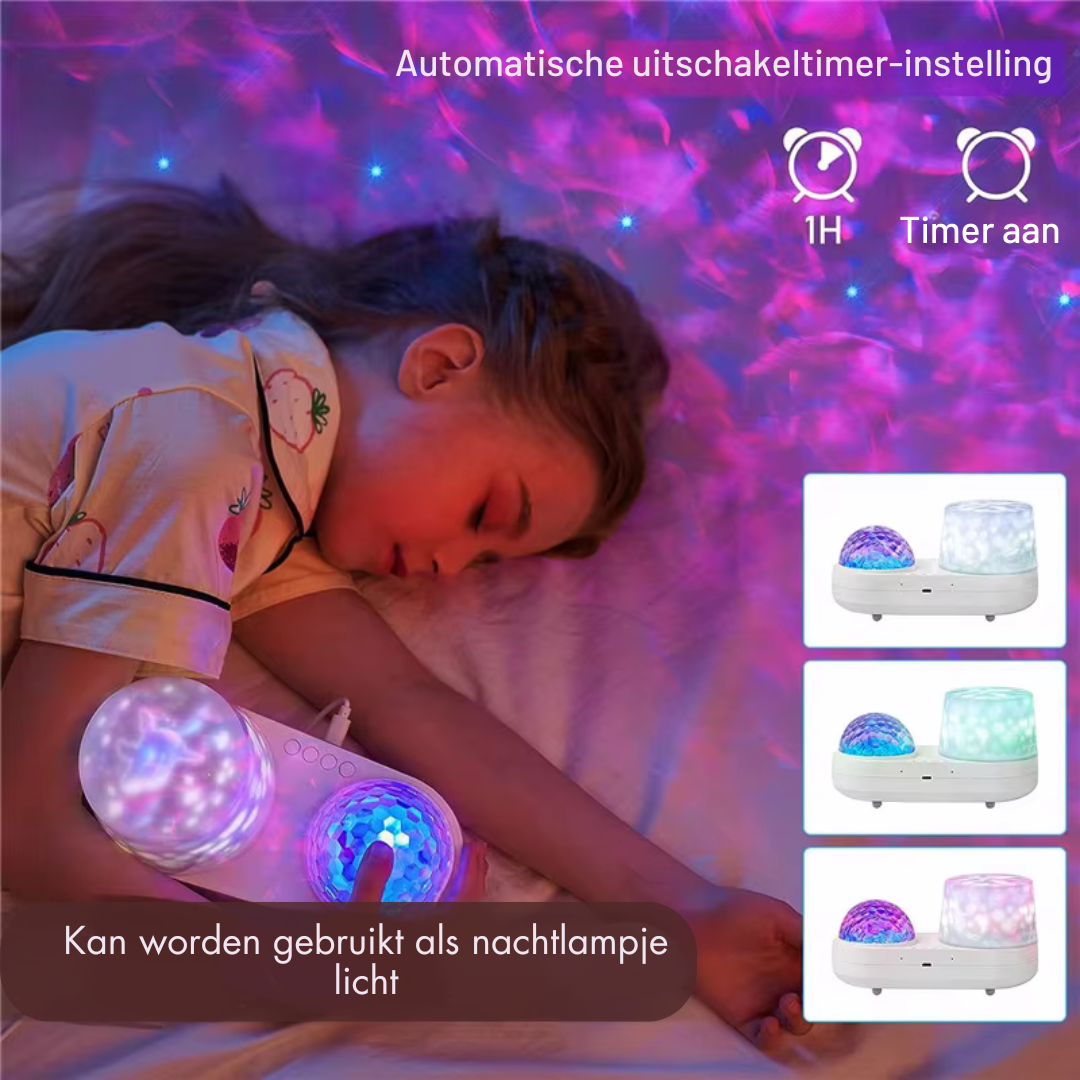 Starry Sky Projector | LED Night Light with Ocean Light | Timer & Soothing Atmosphere