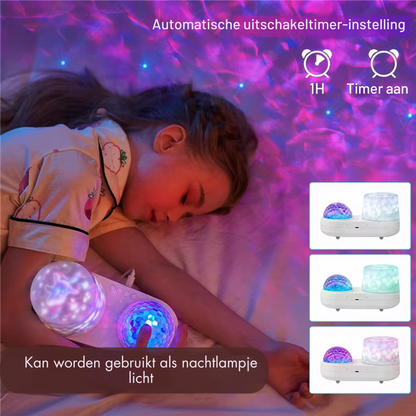 Starry Sky Projector | LED Night Light with Ocean Light | Timer & Soothing Atmosphere
