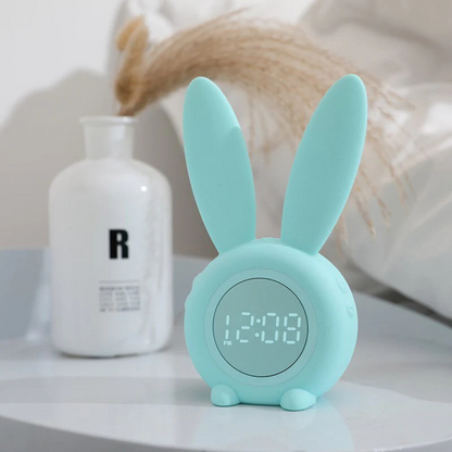 Sleep Trainer for Children | Night Light & Alarm Clock Function | Playful Rabbit Design