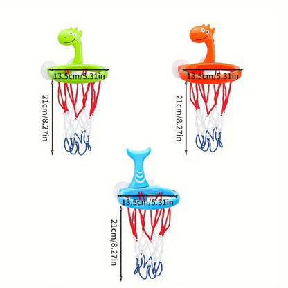 Basketball Bath Toy for Children – Water Game with Suction Cup & Balls | Bath & Pool