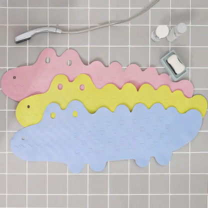 Anti-Slip Bath Mat for Children | Crocodile Design | Safe Bathing | PVC