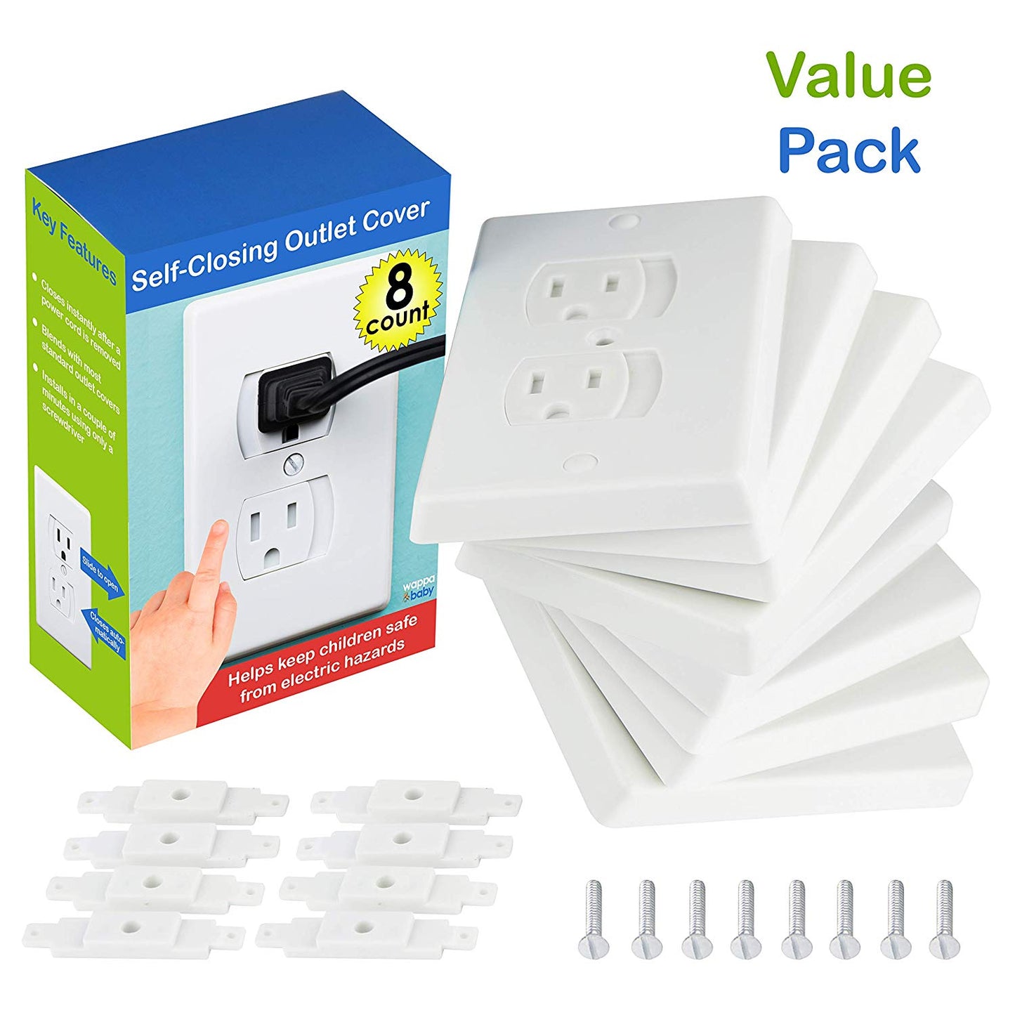 Socket Protectors | Self-Closing Mechanism | Child-Safe & Easy Installation