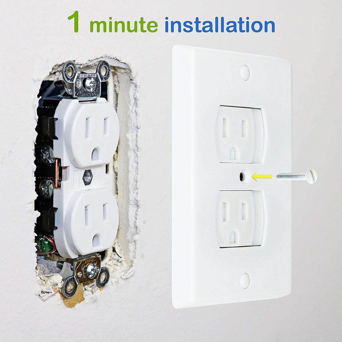 Socket Protectors | Self-Closing Mechanism | Child-Safe & Easy Installation