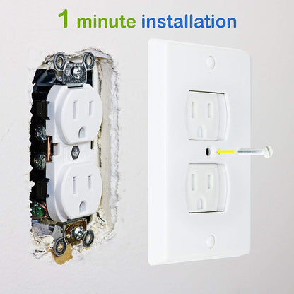 Socket Protectors | Self-Closing Mechanism | Child-Safe & Easy Installation