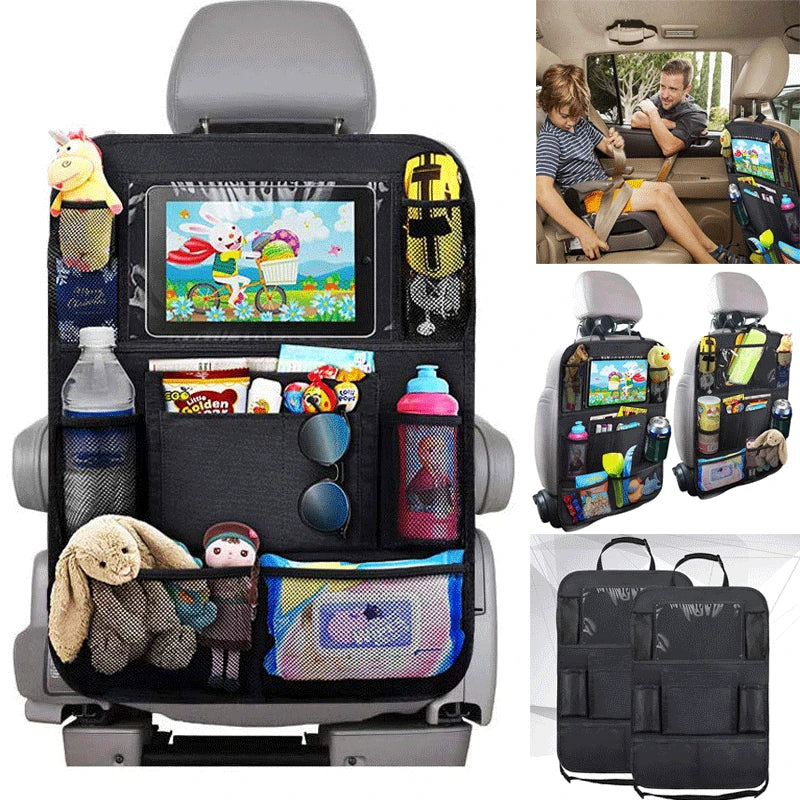 Car Organiser Rear Seat Child – With Tablet Holder & Compartments | RideWell