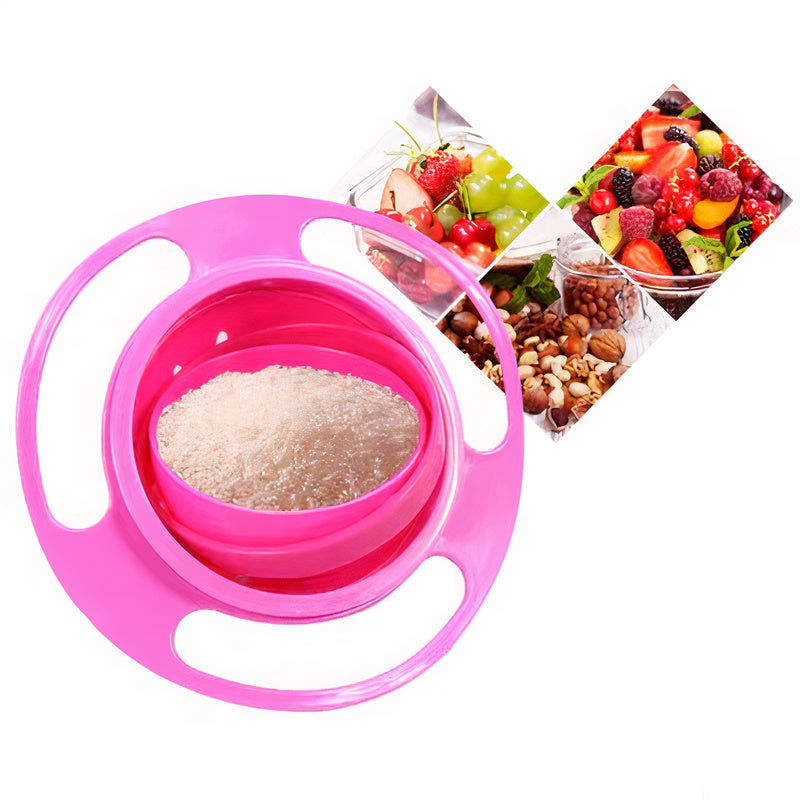 Anti-Spill Snack Bowl for Babies – 360° Rotating Bowl | TinyTurn