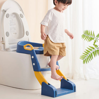 Toilet Trainer with Step | Non-Slip & Adjustable | Safe and Sturdy Design