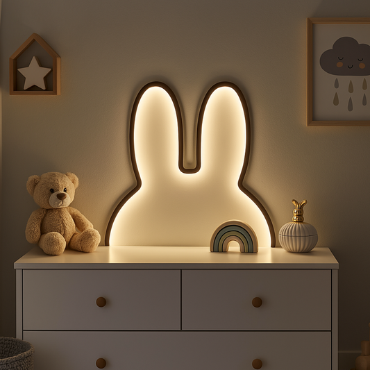 Bunny Night Light | Rechargeable & Soft LED Light | Soothing Design