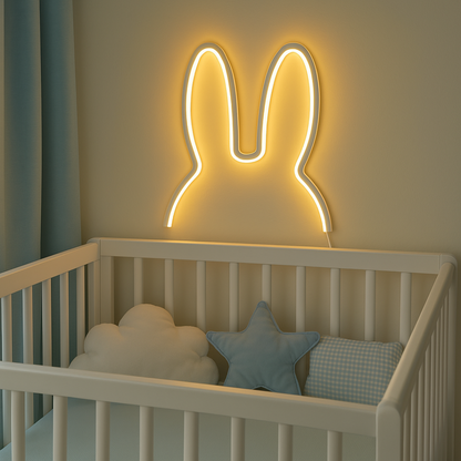 Bunny Night Light | Rechargeable & Soft LED Light | Soothing Design
